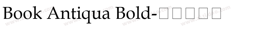 Book Antiqua Bold字体转换
